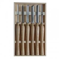Set of 6 woodturning tools