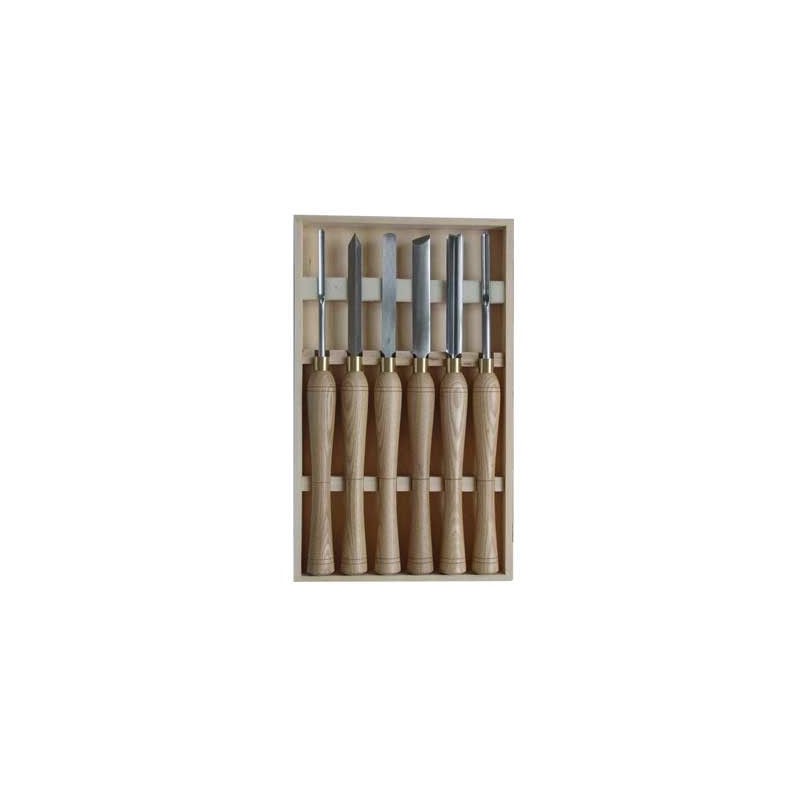 Set of 6 woodturning tools