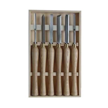Set of 6 woodturning tools
