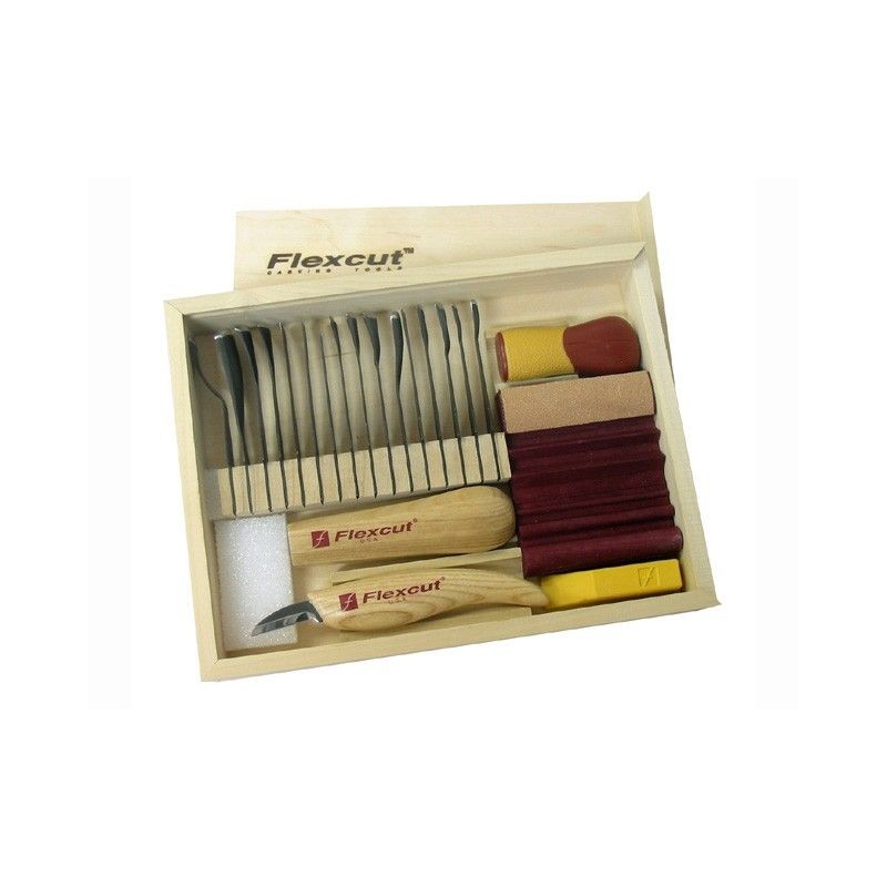 Juego de talla en madera Flexcut
