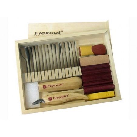 Juego de talla en madera Flexcut