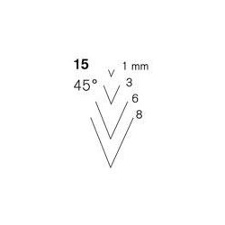 Pfeil V-parting tool - Sweep 15