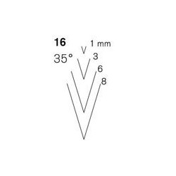 Pfeil V-parting tool - Sweep 16