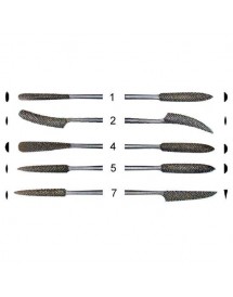 Set of 5 Rasps for wood - length 180 mm