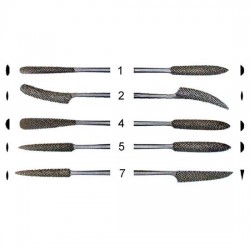 Set of 5 Rasps for wood - length 180 mm