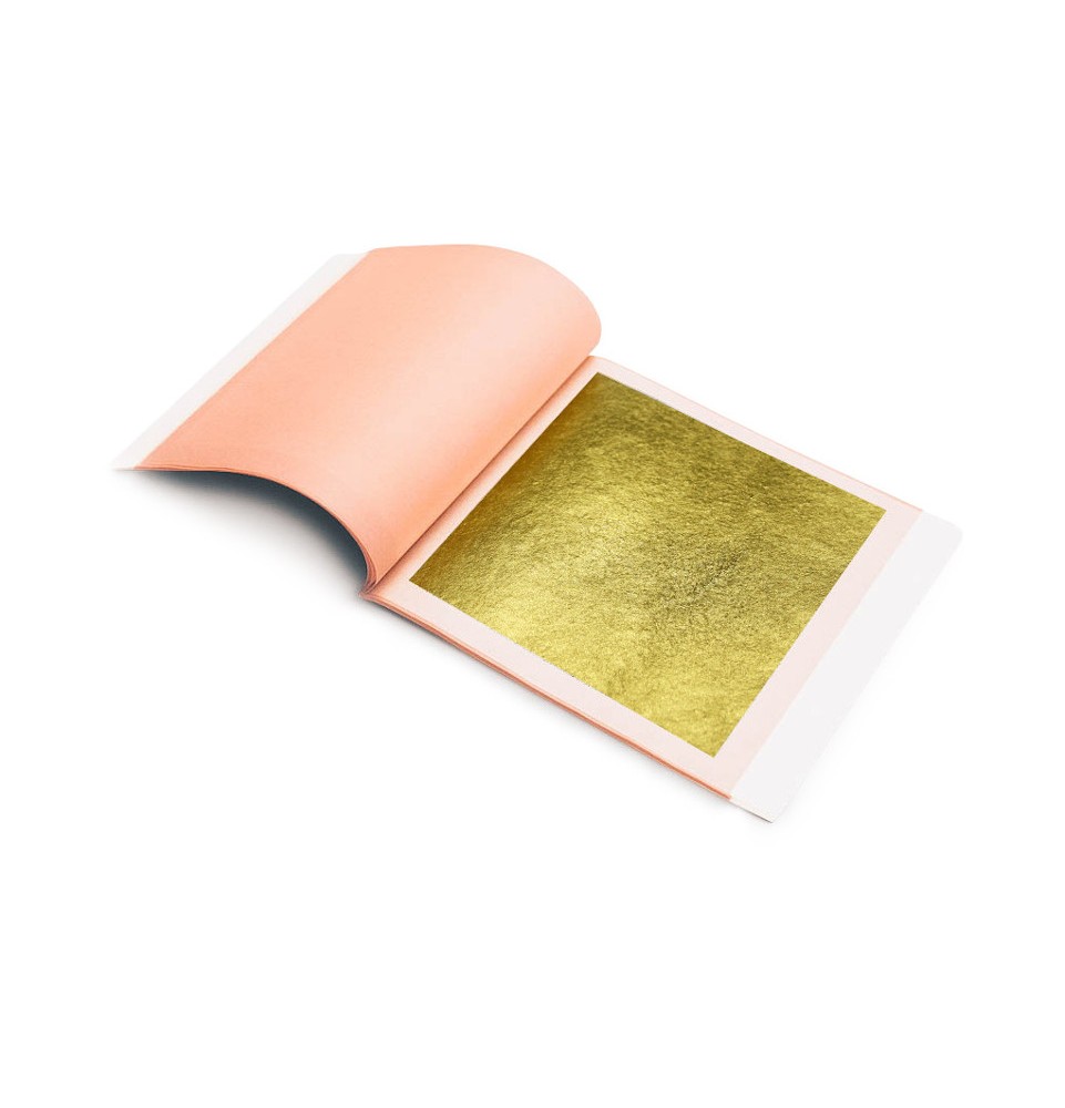 Libro de pan de oro fino transfer, 22 Q naranja