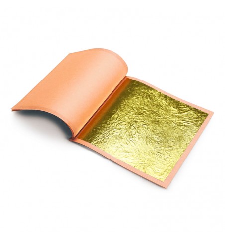 Libro de 25 hojas oro puro 24 Q para dorar